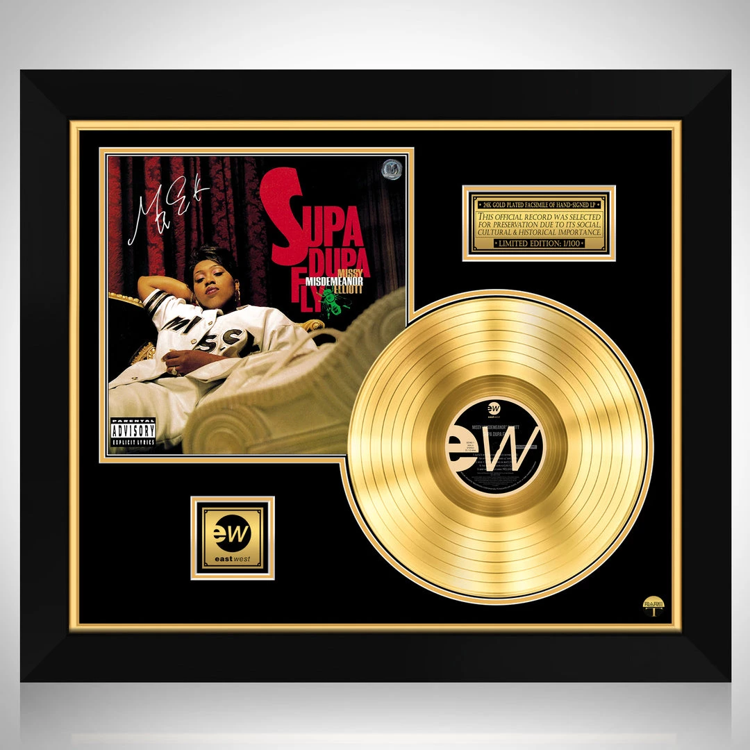RARE-T Missy Elliot - Supa Dupa Fly Gold LP Limited Signature Edition Studio Licensed Custom Frame 1 RARE-T Missy Elliot - Supa Dupa Fly Gold LP Limited Signature Edition Studio Licensed Custom Frame