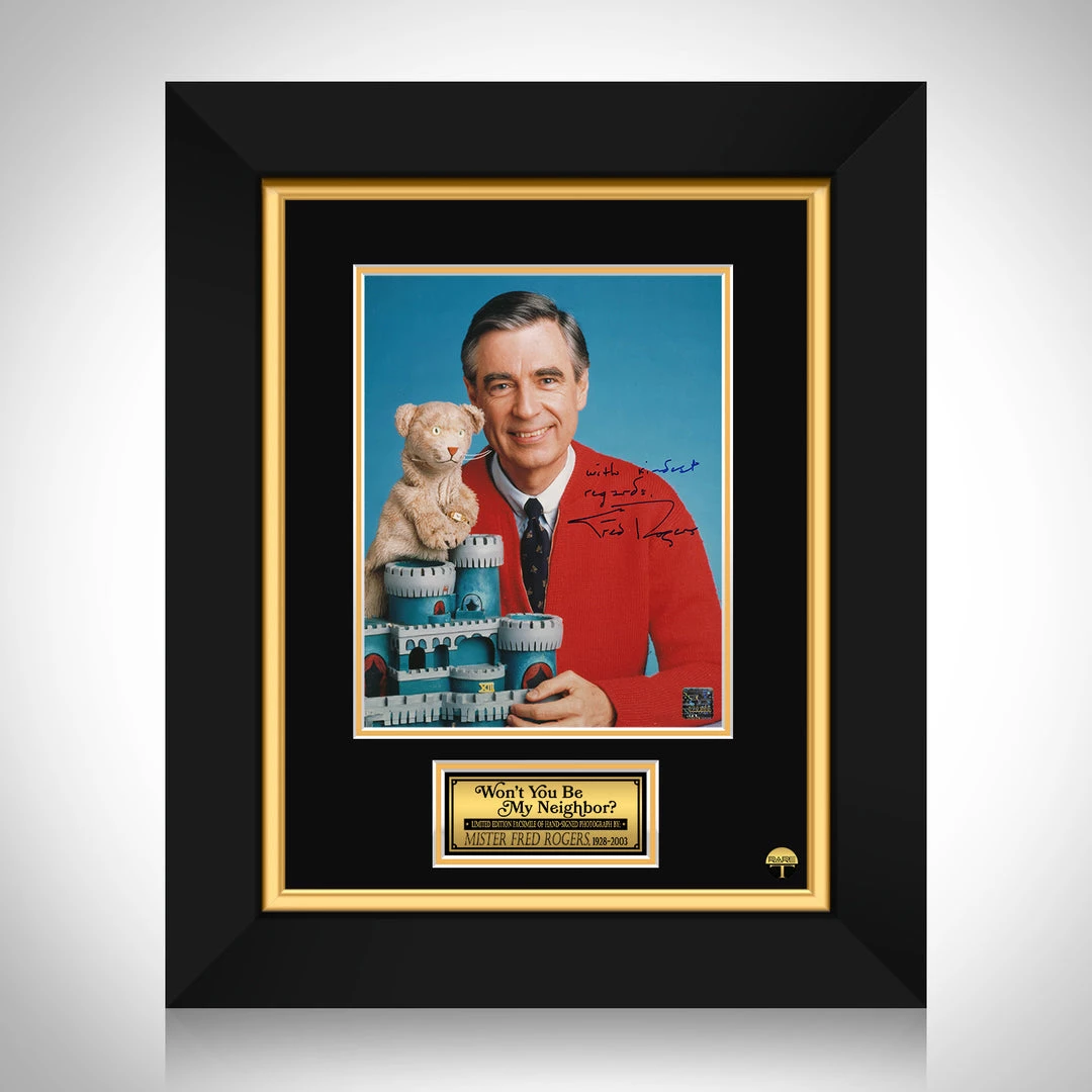 RARE-T Mister Rogers Photo Limited Signature Edition Studio Licensed Custom Frame Limited Edition Frames 1 RARE-T Mister Rogers Photo Limited Signature Edition Studio Licensed Custom Frame Limited Edition Frames