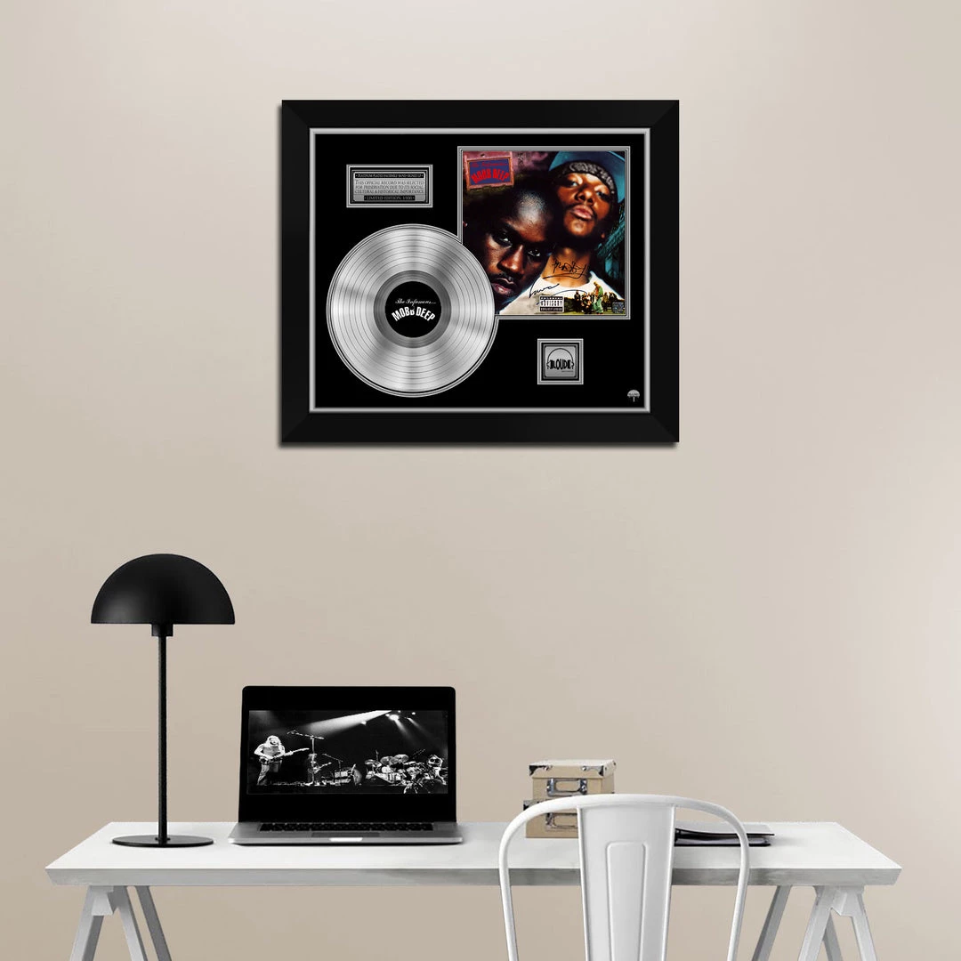 RARE-T Mobb Deep - The Infamous Platinum LP Limited Signature Edition Studio Licensed Custom Frame Limited Edition Frames 2 RARE-T Mobb Deep - The Infamous Platinum LP Limited Signature Edition Studio Licensed Custom Frame Limited Edition Frames
