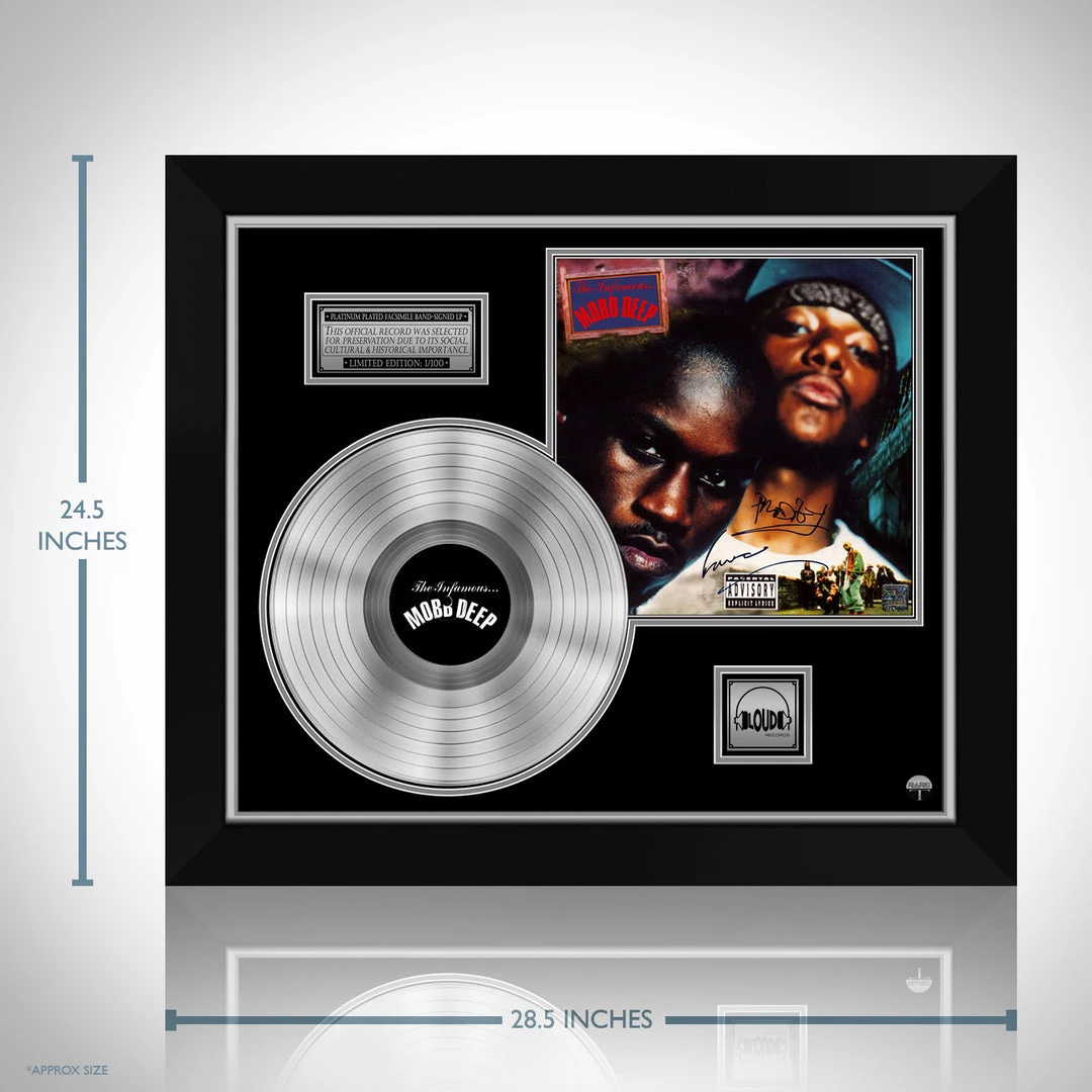 RARE-T Mobb Deep - The Infamous Platinum LP Limited Signature Edition Studio Licensed Custom Frame Limited Edition Frames 3 RARE-T Mobb Deep - The Infamous Platinum LP Limited Signature Edition Studio Licensed Custom Frame Limited Edition Frames