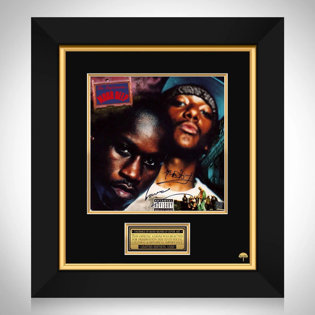 RARE-T Mobb Deep - The Infamous LP Cover Limited Signature Edition Studio Licensed Custom Frame 1 RARE-T Mobb Deep - The Infamous LP Cover Limited Signature Edition Studio Licensed Custom Frame