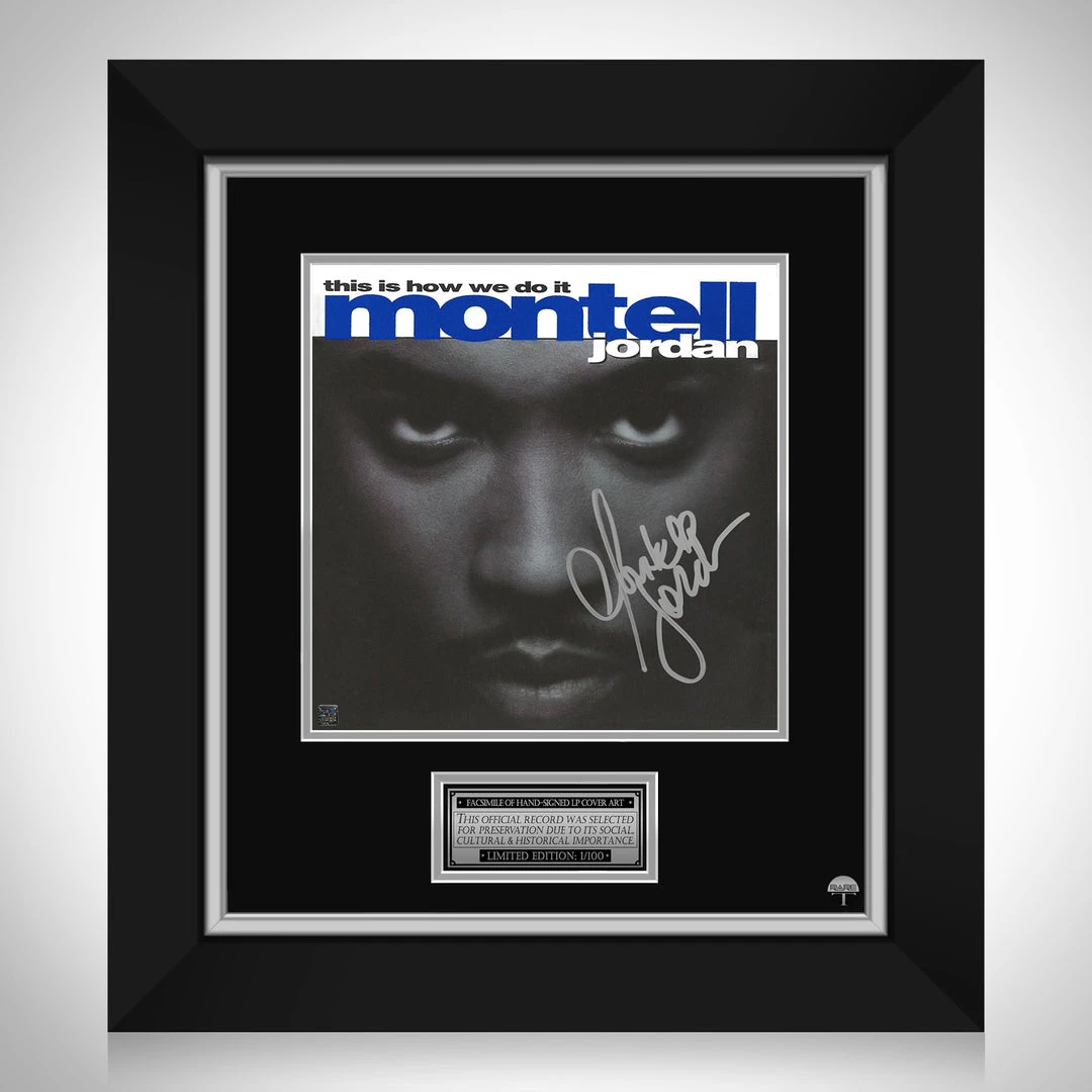 RARE-T Montell Jordan - This Is How We Do It LP Cover Limited Signature Edition Studio Licensed Custom Frame 1 RARE-T Montell Jordan - This Is How We Do It LP Cover Limited Signature Edition Studio Licensed Custom Frame