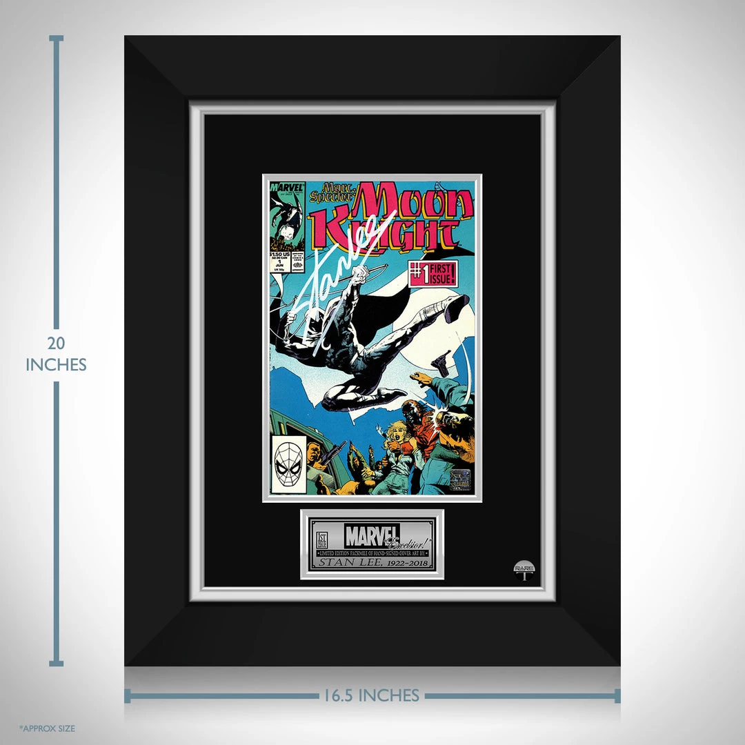 RARE-T Limited Edition Frames Moon Knight #1 - Stan Lee Limited Signature Edition Comic Book Cover Art Custom Frame 3 RARE-T Limited Edition Frames Moon Knight #1 - Stan Lee Limited Signature Edition Comic Book Cover Art Custom Frame