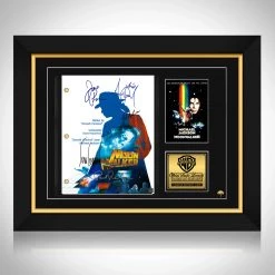 RARE-T Michael Jackson Moonwalker Script Limited Signature Edition Studio Licensed Custom Frame