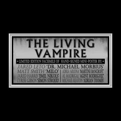 RARE-T Limited Edition Frames Morbius Mini Poster Limited Signature Edition Studio Licensed Custom Frame