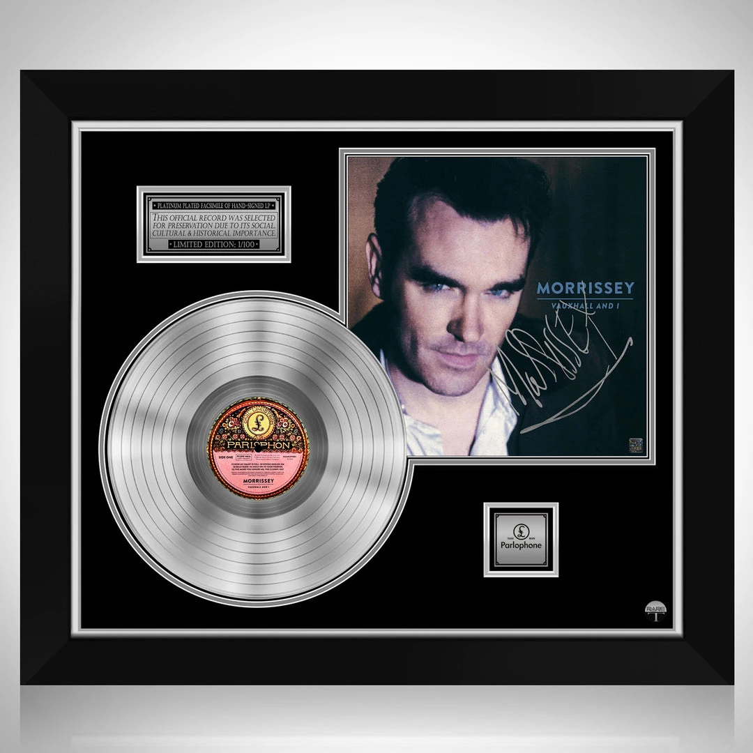 RARE-T Morrissey - Vauxhall And I Platinum LP Limited Signature Edition Studio Licensed Custom Frame 1 RARE-T Morrissey - Vauxhall And I Platinum LP Limited Signature Edition Studio Licensed Custom Frame