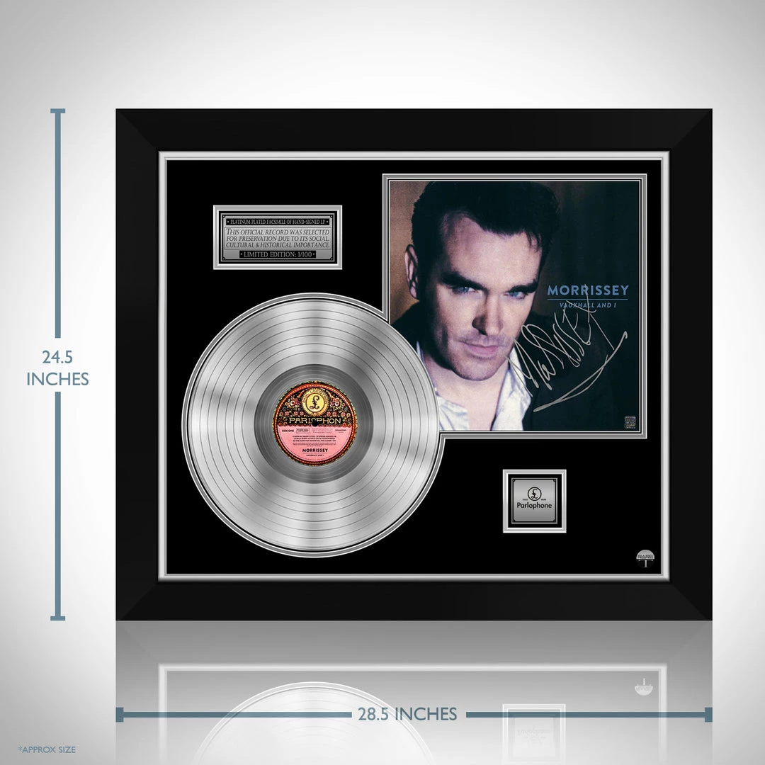 RARE-T Morrissey - Vauxhall And I Platinum LP Limited Signature Edition Studio Licensed Custom Frame 3 RARE-T Morrissey - Vauxhall And I Platinum LP Limited Signature Edition Studio Licensed Custom Frame