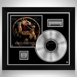 RARE-T Mortal Kombat - Original Motion Picture Soundtrack Platinum LP Limited Signature Edition Studio Licensed Custom Frame Limited Edition Frames