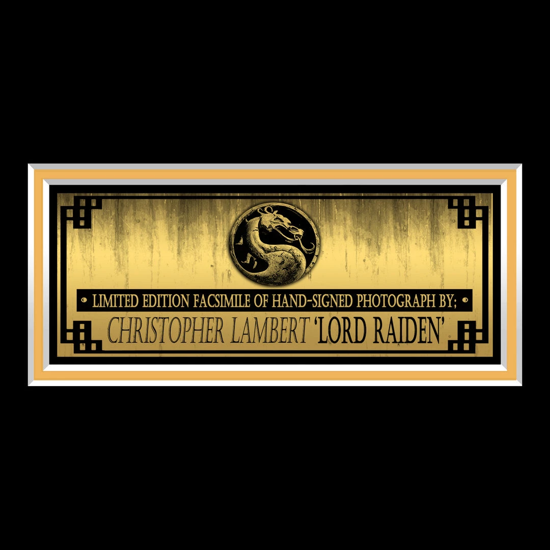 RARE-T Mortal Kombat - Raiden Photo Limited Signature Edition Studio Licensed Custom Frame 5 RARE-T Mortal Kombat - Raiden Photo Limited Signature Edition Studio Licensed Custom Frame