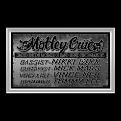 RARE-T Limited Edition Frames Motley Crue Band Photo Limited Signature Edition Studio Licensed Custom Frame