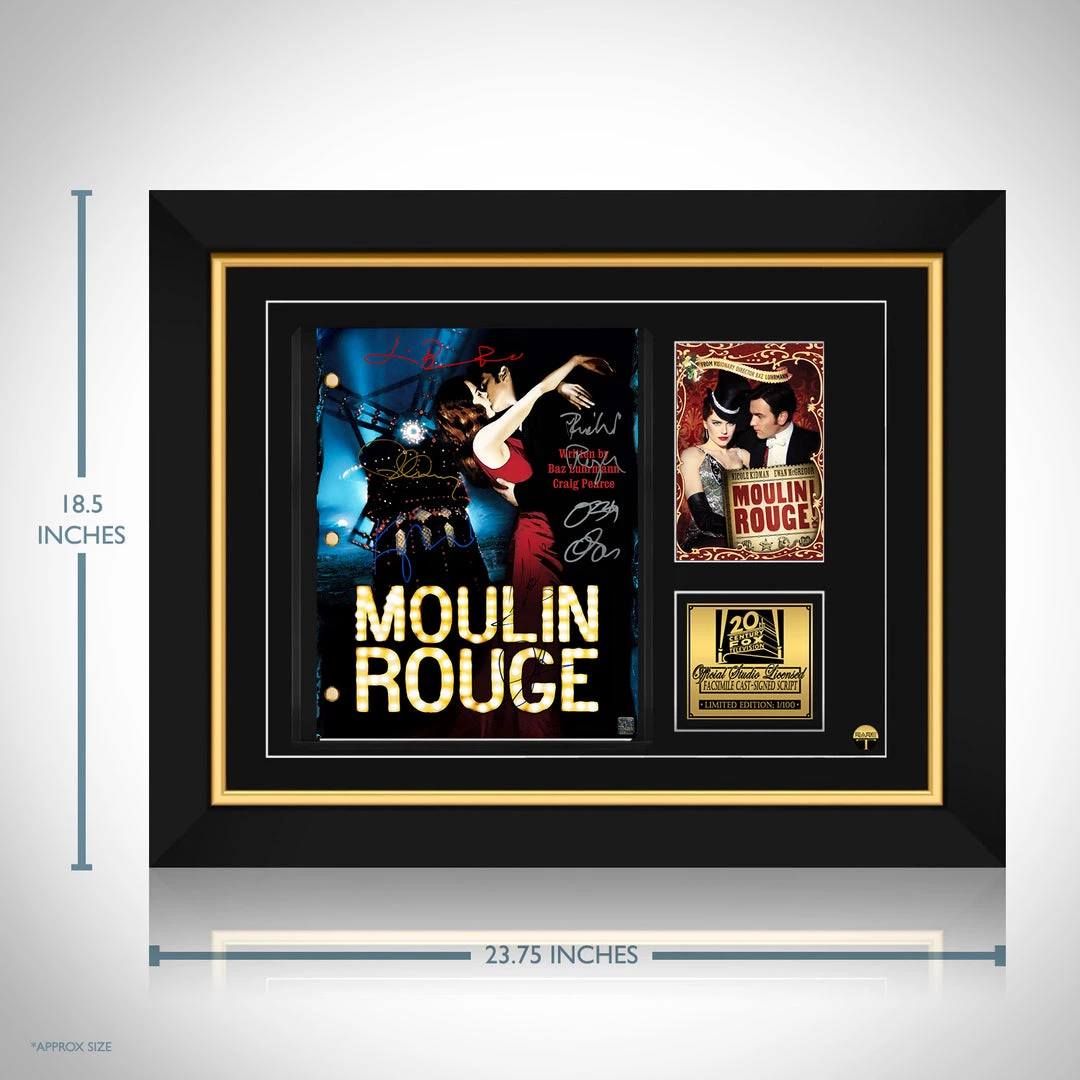 RARE-T Limited Edition Frames Moulin Rouge Script Limited Signature Edition Studio Licensed Custom Frame 3 RARE-T Limited Edition Frames Moulin Rouge Script Limited Signature Edition Studio Licensed Custom Frame