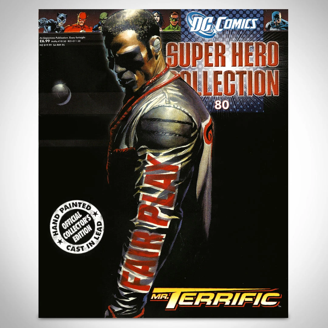 RARE-T Collectible Statues Mr Terrific- Vintage DC Comics Numbered Statue / Chess Piece 3 RARE-T Collectible Statues Mr Terrific- Vintage DC Comics Numbered Statue / Chess Piece