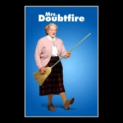 RARE-T Mrs. Doubtfire Transcript Limited Signature Edition Studio Licensed Custom Frame