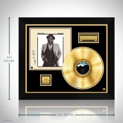 RARE-T Muddy Waters Hard Again Gold LP Limited Signature Edition Studio Licensed Custom Frame Limited Edition Frames