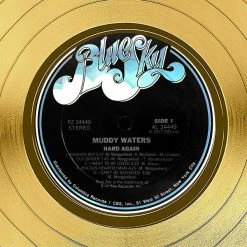 RARE-T Muddy Waters Hard Again Gold LP Limited Signature Edition Studio Licensed Custom Frame Limited Edition Frames