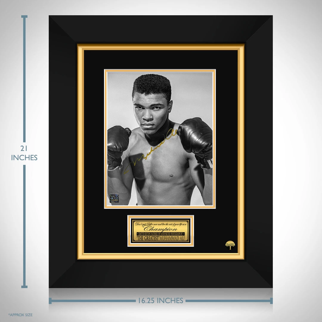 RARE-T Muhammad Ali Gloves Photo Limited Signature Edition Licensed Custom Frame Sports Memorabilia 3 RARE-T Muhammad Ali Gloves Photo Limited Signature Edition Licensed Custom Frame Sports Memorabilia