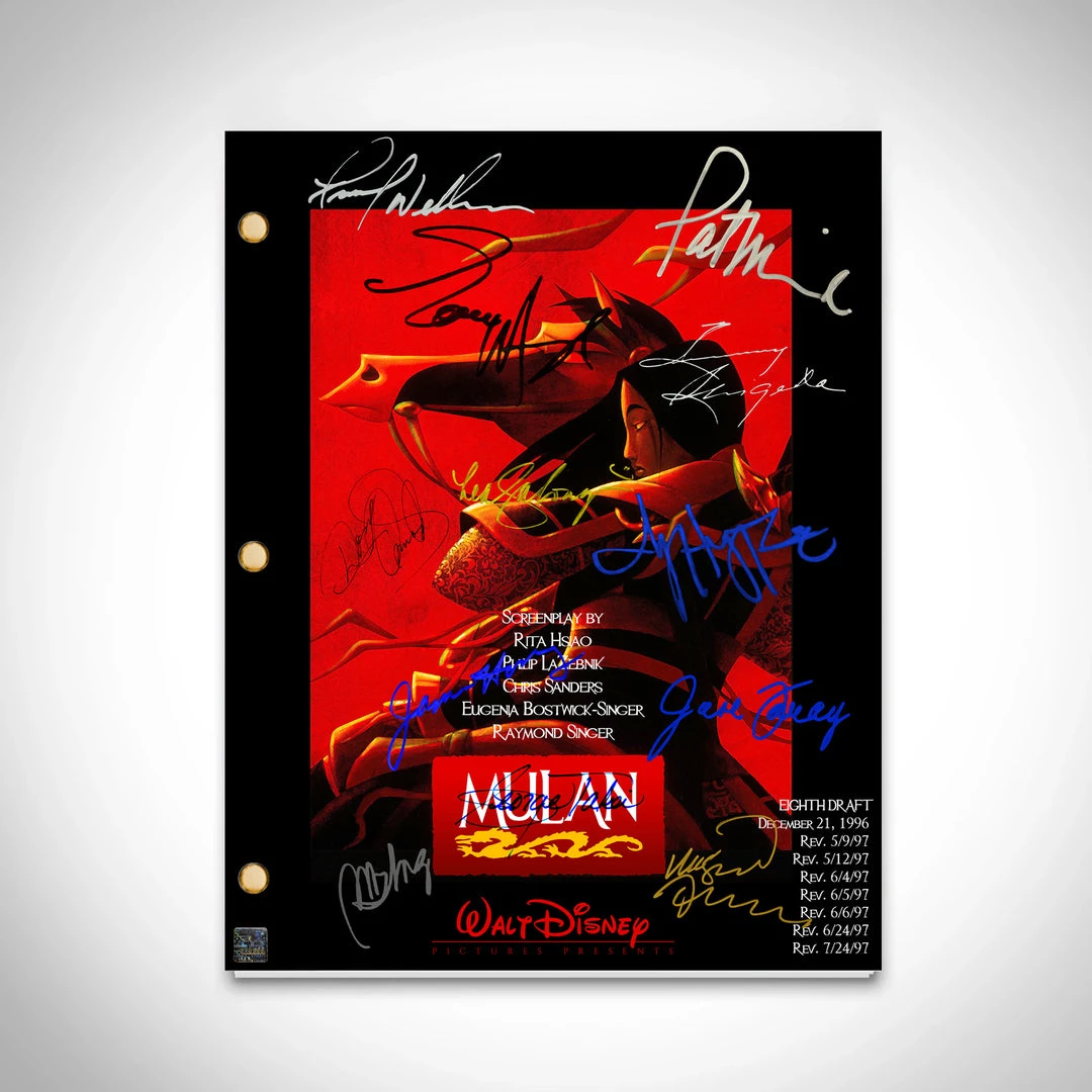 RARE-T Limited Edition Frames Mulan Script Limited Signature Edition Studio Licensed Custom Frame 4 RARE-T Limited Edition Frames Mulan Script Limited Signature Edition Studio Licensed Custom Frame