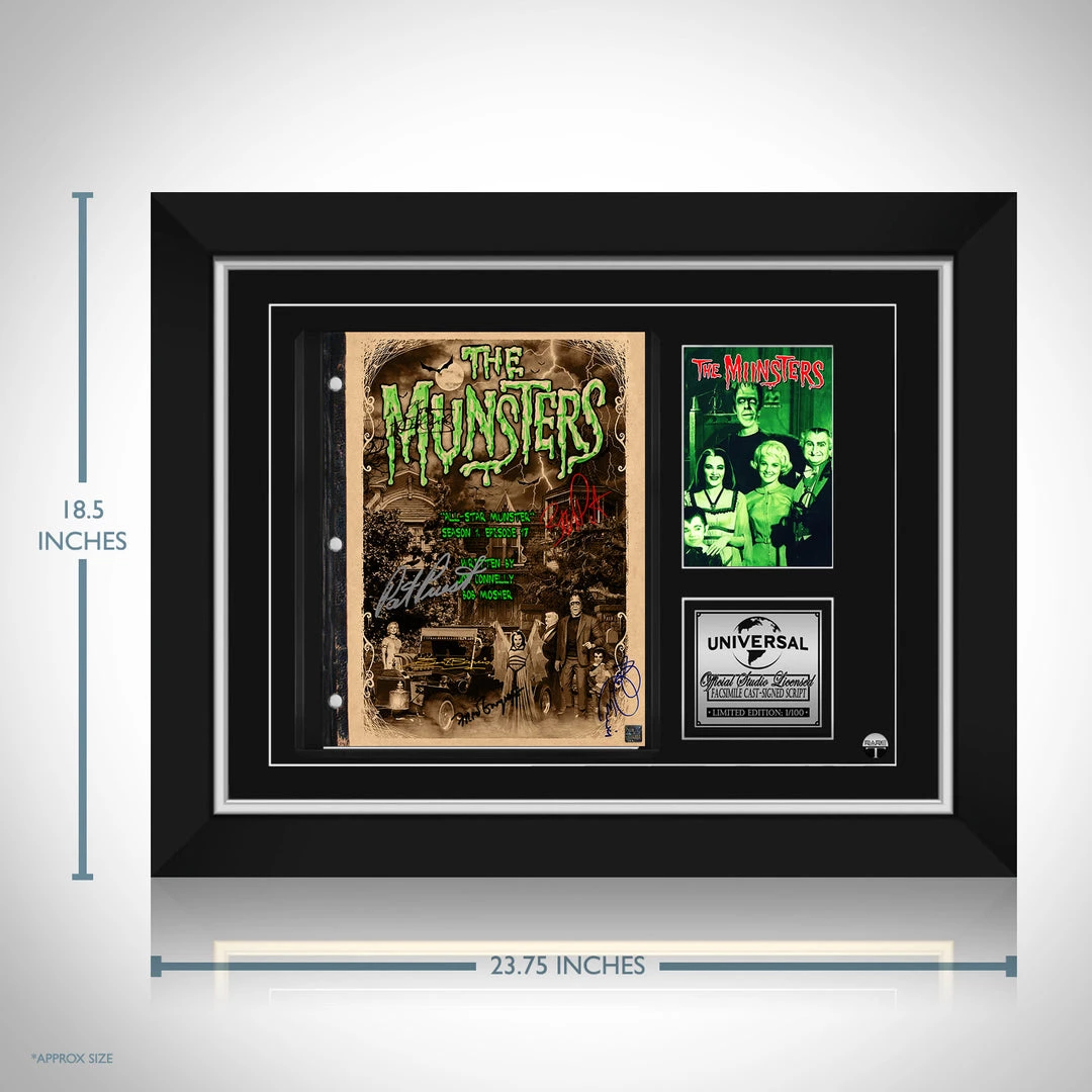 RARE-T The Munsters 1964 Transcript Limited Signature Edition Studio Licensed Custom Frame 3 RARE-T The Munsters 1964 Transcript Limited Signature Edition Studio Licensed Custom Frame