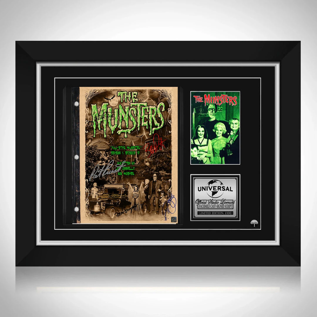 RARE-T The Munsters 1964 Transcript Limited Signature Edition Studio Licensed Custom Frame 1 RARE-T The Munsters 1964 Transcript Limited Signature Edition Studio Licensed Custom Frame