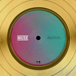 RARE-T Muse Simulation Theory Gold LP Limited Signature Edition Studio Licensed Custom Frame 19 RARE-T Muse Simulation Theory Gold LP Limited Signature Edition Studio Licensed Custom Frame