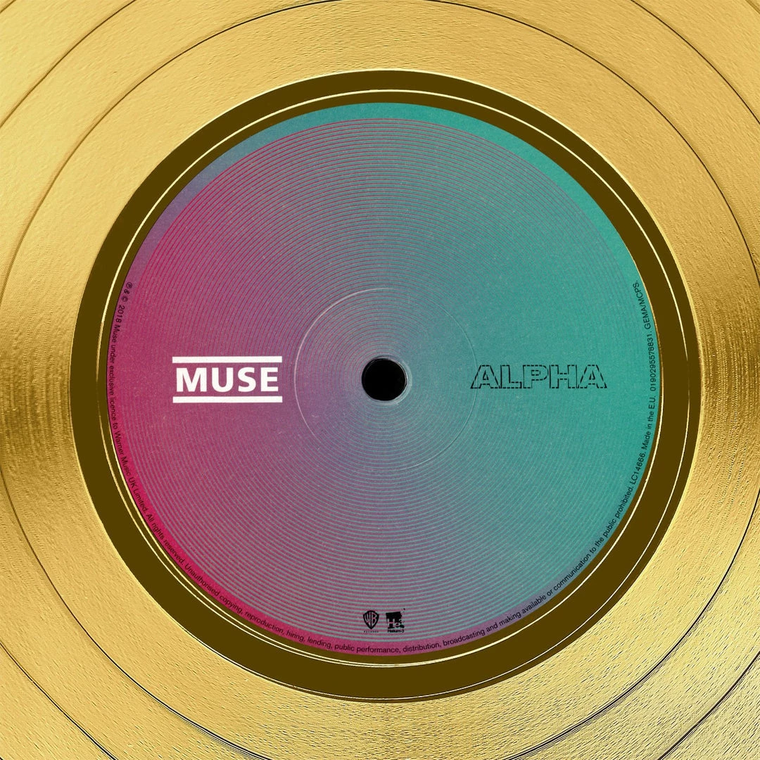 RARE-T Muse Simulation Theory Gold LP Limited Signature Edition Studio Licensed Custom Frame 7 RARE-T Muse Simulation Theory Gold LP Limited Signature Edition Studio Licensed Custom Frame