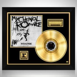 RARE-T My Chemical Romance The Black Parade Gold LP Limited Signature Edition Studio Licensed Custom Frame