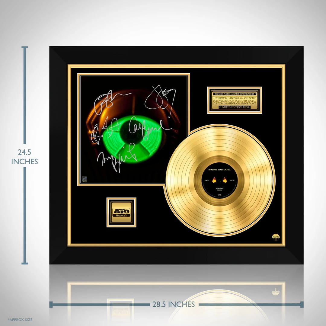 RARE-T Limited Edition Frames My Morning Jacket Circuital Gold LP Limited Signature Edition Studio Licensed Custom Frame 6 RARE-T Limited Edition Frames My Morning Jacket Circuital Gold LP Limited Signature Edition Studio Licensed Custom Frame