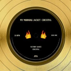 RARE-T Limited Edition Frames My Morning Jacket Circuital Gold LP Limited Signature Edition Studio Licensed Custom Frame 12 RARE-T Limited Edition Frames My Morning Jacket Circuital Gold LP Limited Signature Edition Studio Licensed Custom Frame