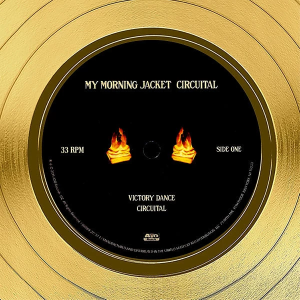 RARE-T Limited Edition Frames My Morning Jacket Circuital Gold LP Limited Signature Edition Studio Licensed Custom Frame 3 RARE-T Limited Edition Frames My Morning Jacket Circuital Gold LP Limited Signature Edition Studio Licensed Custom Frame