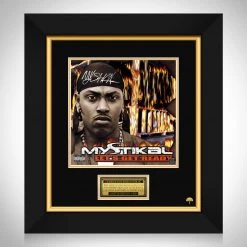 RARE-T Mystikal - Let's Get Ready LP Cover Limited Signature Edition Studio Licensed Custom Frame