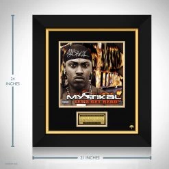 RARE-T Mystikal - Let's Get Ready LP Cover Limited Signature Edition Studio Licensed Custom Frame