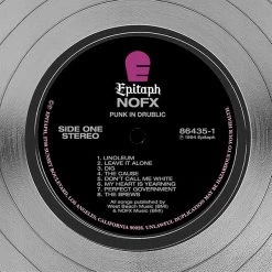 RARE-T NOFX - Punk In Drublic Platinum LP Limited Signature Edition Studio Licensed Custom Frame