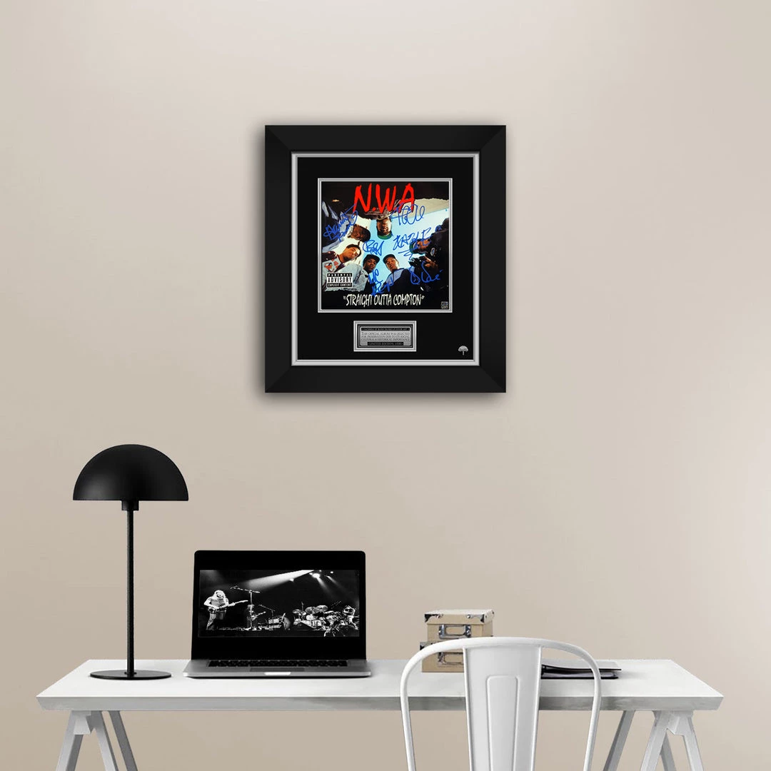 RARE-T N.W.A. Straight Outta Compton LP Cover Limited Signature Edition Studio Licensed Custom Frame Limited Edition Frames 4 RARE-T N.W.A. Straight Outta Compton LP Cover Limited Signature Edition Studio Licensed Custom Frame Limited Edition Frames