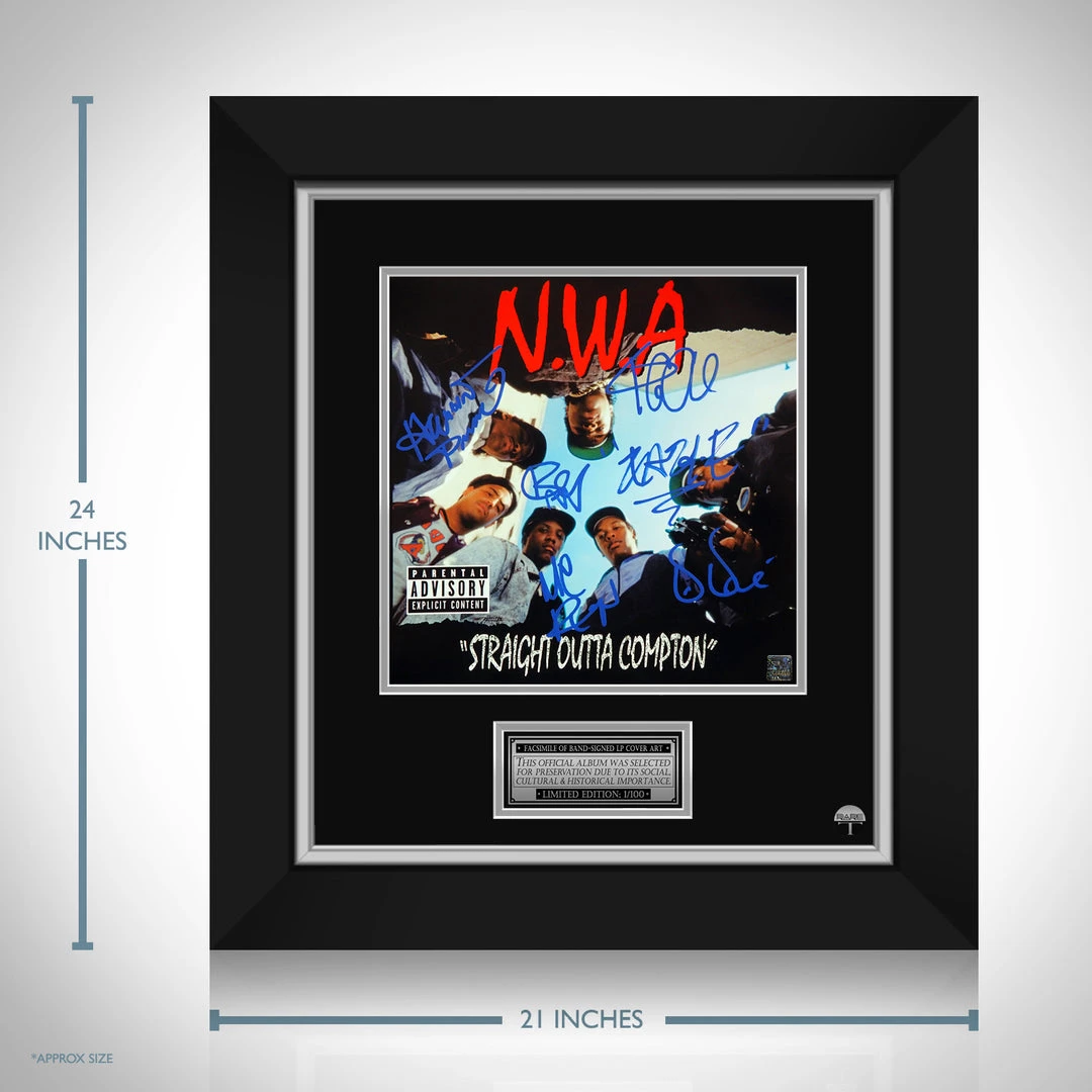 RARE-T N.W.A. Straight Outta Compton LP Cover Limited Signature Edition Studio Licensed Custom Frame Limited Edition Frames 5 RARE-T N.W.A. Straight Outta Compton LP Cover Limited Signature Edition Studio Licensed Custom Frame Limited Edition Frames