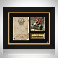 RARE-T Napol?on Bonaparte - French Republic Army Document Limited Signature Edition Studio Licensed Emancipation Proclamation Custom Frame Limited Edition Frames