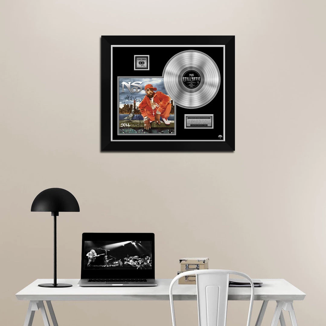 RARE-T Nas - Stillmatic Platinum LP Limited Signature Edition Studio Licensed Custom Frame 2 RARE-T Nas - Stillmatic Platinum LP Limited Signature Edition Studio Licensed Custom Frame