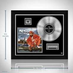 RARE-T Nas - Stillmatic Platinum LP Limited Signature Edition Studio Licensed Custom Frame 12 RARE-T Nas - Stillmatic Platinum LP Limited Signature Edition Studio Licensed Custom Frame
