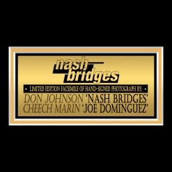 RARE-T Nash Bridges Photo Limited Signature Edition Studio Licensed Custom Frame Limited Edition Frames