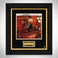 RARE-T Nat King Cole - Just One Of Those Things LP Cover Limited Signature Edition Studio Licensed Custom Frame