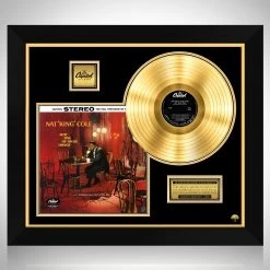 RARE-T Nat King Cole - Just One Of Those Things Gold LP Limited Signature Edition Studio Licensed Custom Frame Limited Edition Frames