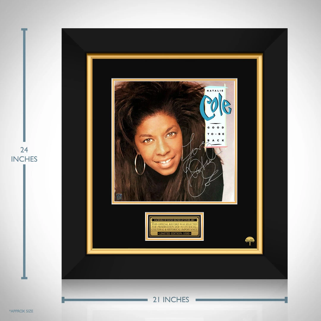 RARE-T Natalie Cole - Good To Be Back LP Cover Limited Signature Edition Studio Licensed Custom Frame Limited Edition Frames 3 RARE-T Natalie Cole - Good To Be Back LP Cover Limited Signature Edition Studio Licensed Custom Frame Limited Edition Frames