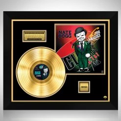 RARE-T Limited Edition Frames Nate Dogg - G-Funk Classics Vol.1 & 2 Gold LP Limited Signature Edition Studio Licensed Custom Frame