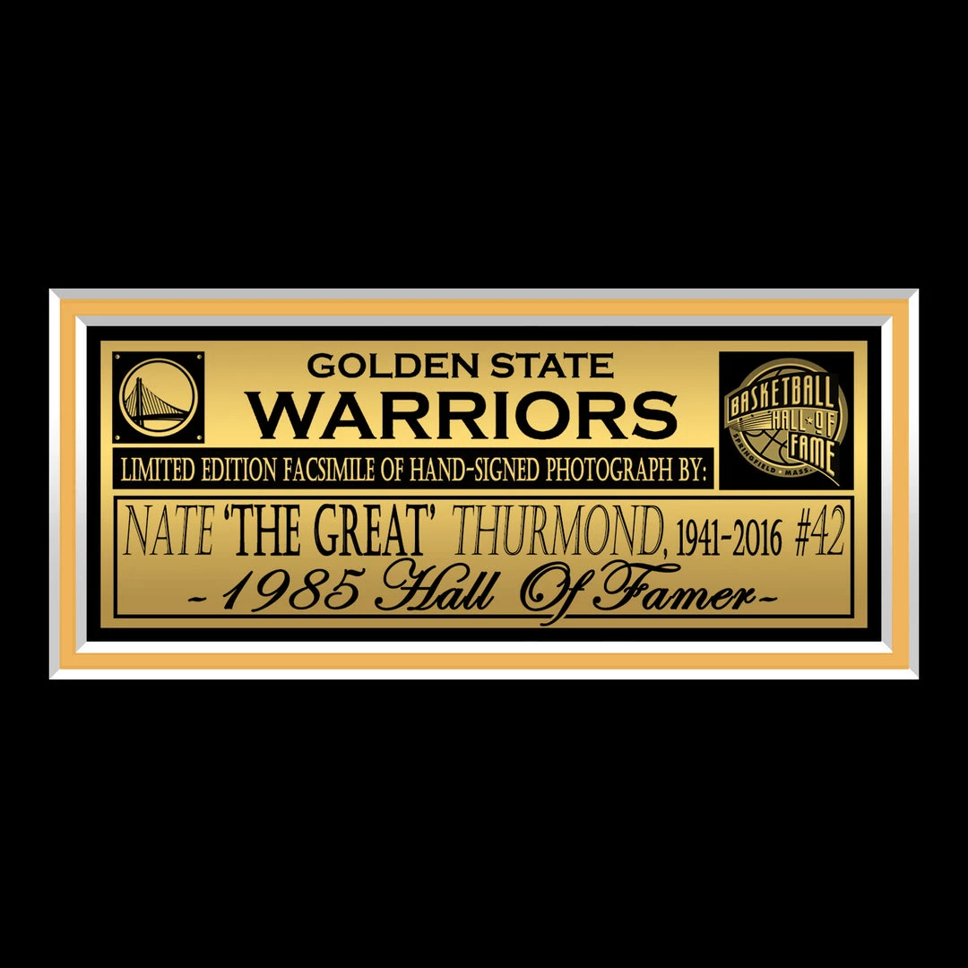 RARE-T Nate Thurmond Golden State Warriors Memorial Photo Limited Signature Edition Licensed Custom Frame Sports Memorabilia 4 RARE-T Nate Thurmond Golden State Warriors Memorial Photo Limited Signature Edition Licensed Custom Frame Sports Memorabilia