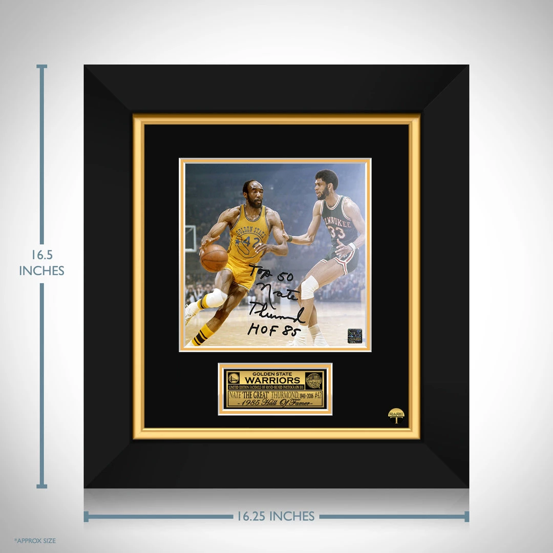 RARE-T Nate Thurmond Golden State Warriors Memorial Photo Limited Signature Edition Licensed Custom Frame Sports Memorabilia 3 RARE-T Nate Thurmond Golden State Warriors Memorial Photo Limited Signature Edition Licensed Custom Frame Sports Memorabilia