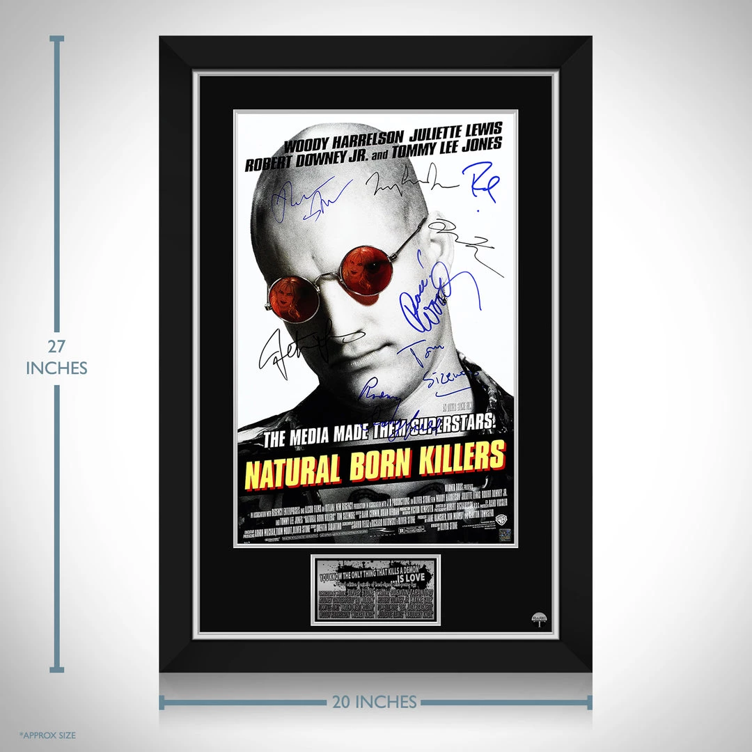 RARE-T Natural Born Killers Mini Poster Limited Signature Edition Studio Licensed Custom Frame 3 RARE-T Natural Born Killers Mini Poster Limited Signature Edition Studio Licensed Custom Frame