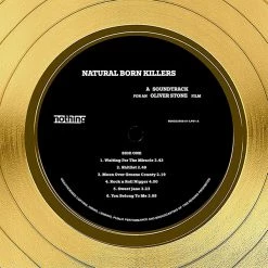 RARE-T Natural Born Killers - Original Motion Picture Soundtrack Gold LP Limited Signature Edition Studio Licensed Custom Frame 21 RARE-T Natural Born Killers - Original Motion Picture Soundtrack Gold LP Limited Signature Edition Studio Licensed Custom Frame