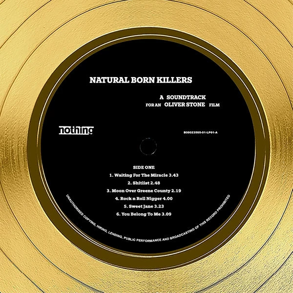 RARE-T Natural Born Killers - Original Motion Picture Soundtrack Gold LP Limited Signature Edition Studio Licensed Custom Frame 10 RARE-T Natural Born Killers - Original Motion Picture Soundtrack Gold LP Limited Signature Edition Studio Licensed Custom Frame