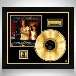 RARE-T Natural Born Killers - Original Motion Picture Soundtrack Gold LP Limited Signature Edition Studio Licensed Custom Frame