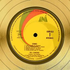 RARE-T Limited Edition Frames Neil Diamond - Stones Gold LP Limited Signature Edition Studio Licensed Custom Frame