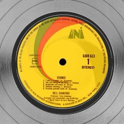 RARE-T Limited Edition Frames Neil Diamond - Stones Platinum LP Limited Signature Edition Studio Licensed Custom Frame